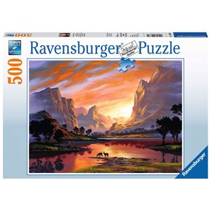Ravensburger (14833) - "Tranquil Sunset" - 500 pieces puzzle