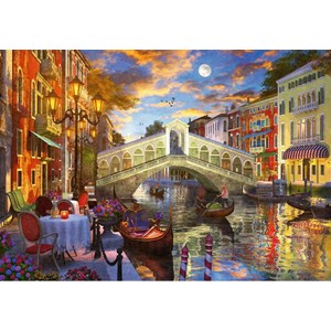 Ravensburger (15286) - "Sunset Over Rialto" - 1000 pieces puzzle
