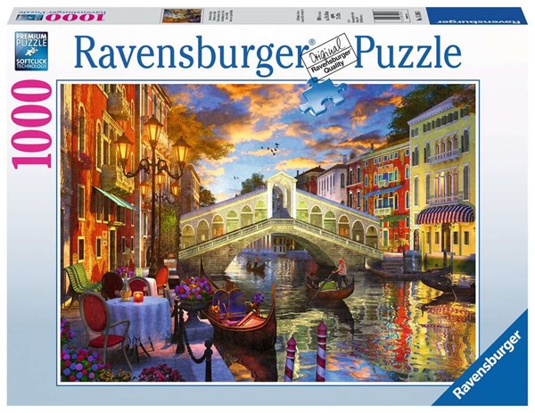 Ravensburger (15286) - "Sunset Over Rialto" - 1000 pieces puzzle