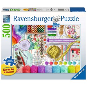 Ravensburger (16440) - "Needlework Station" - 500 pieces puzzle