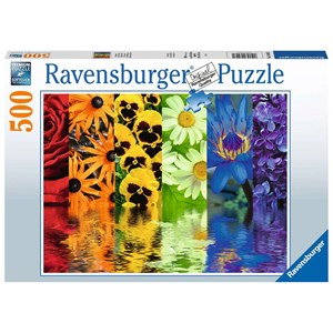 Ravensburger (16446) - "Floral Reflections" - 500 pieces puzzle