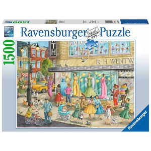 Ravensburger (16459) - "Sidewalk Fashion" - 1500 pieces puzzle