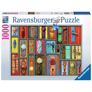 Ravensburger (19863) - "Antique Doorknobs" - 1000 pieces puzzle