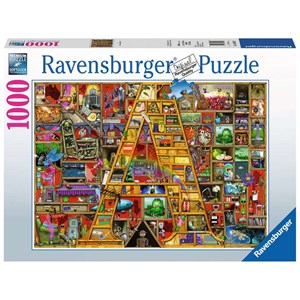 Ravensburger (19891) - "Awesome Alphabet "A"" - 1000 pieces puzzle