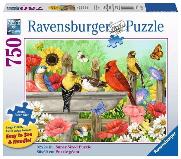 Ravensburger (19937) - "Bathing Birds" - 750 pieces puzzle