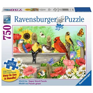 Ravensburger (19937) - "Bathing Birds" - 750 pieces puzzle