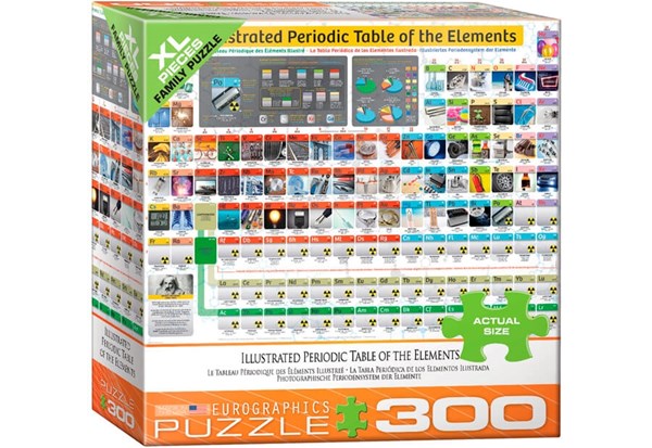 Eurographics (8300-5370) - "Illustrated Periodic Table of the Elements" - 300 pieces puzzle