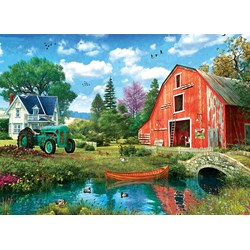 Eurographics (6000-5526) - Dominic Davison: "The Red Barn" - 1000 pieces puzzle