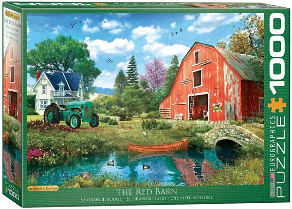 Eurographics (6000-5526) - Dominic Davison: "The Red Barn" - 1000 pieces puzzle