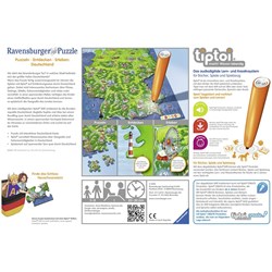 Ravensburger (00831) - "Tiptoi, Puzzlen, Entdecken, Erleben, Deutschland" - 100 pieces puzzle