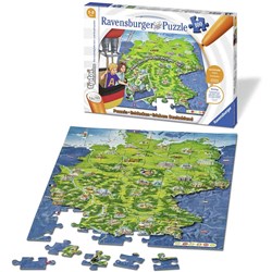 Ravensburger (00831) - "Tiptoi, Puzzlen, Entdecken, Erleben, Deutschland" - 100 pieces puzzle