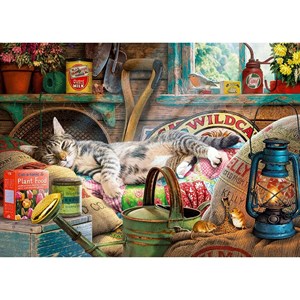 Gibsons (G6248) - Steve Read: "Snoozing in The Shed" - 1000 pieces puzzle