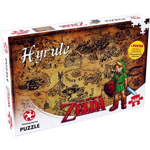 Winning Moves Games (29490) - "The Legend of Zelda, Hyrule" - 500 pieces puzzle