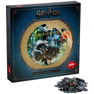 Winning Moves Games (2473) - "Harry Potter, Magical Creatures" - 500 pieces puzzle