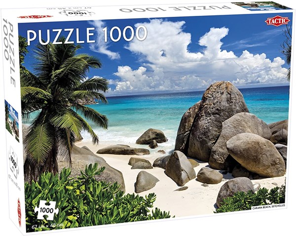 Tactic (55244) - "Carana Beach, Seychelles" - 1000 pieces puzzle