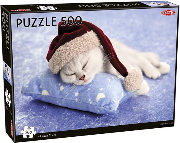 Tactic (55252) - "Christmas Kitten" - 500 pieces puzzle
