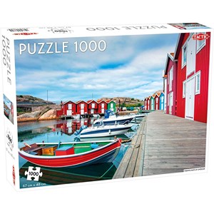 Tactic (56682) - "Fishing Huts in Smogen" - 1000 pieces puzzle