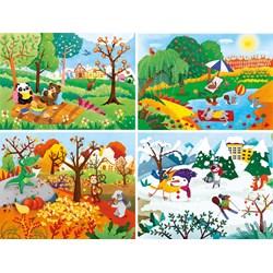 Clementoni (21408) - "Four Seasons" - 180 pieces puzzle
