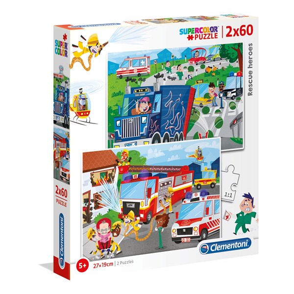Clementoni (21602) - "Rescue Heroes" - 60 pieces puzzle