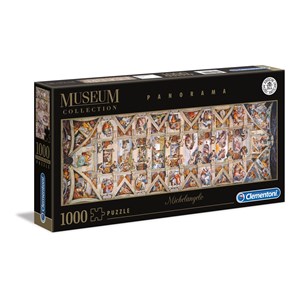 Clementoni (39498) - Michelangelo: "Vatican, Sistina Hat Panorama" - 1000 pieces puzzle