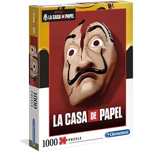 Clementoni (39533) - Salvador Dali: "Money Heist (La Casa De Papel)" - 1000 pieces puzzle