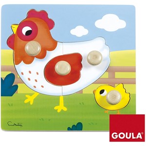 Goula (53052) - "Chicken" - 4 pieces puzzle