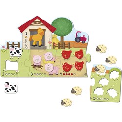 Goula (53438) - "Animal Shapes" - 5 pieces puzzle