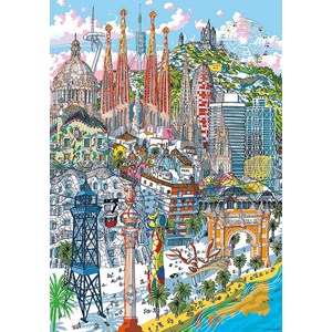 Educa (18473) - Carlo Stanga: "Barcelona" - 200 pieces puzzle