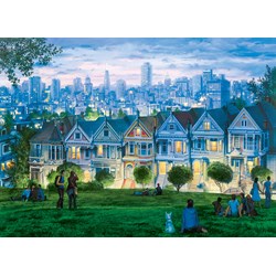 Eurographics (6000-0958) - Eugene Lushpin: "San Francisco, The Seven Sisters" - 1000 pieces puzzle