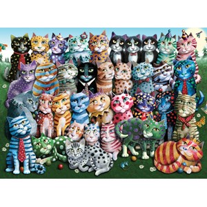 Anatolian (1030) - Laura Seeley: "Cat Family Reunion" - 1000 pieces puzzle