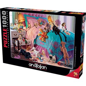 Anatolian (ANA1064) - "Naughty Puppies" - 1000 pieces puzzle