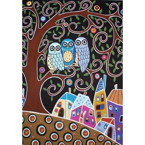 Anatolian (3605) - Karla Gerard: "Three Owls" - 500 pieces puzzle