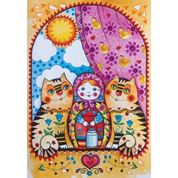 Anatolian (3606) - Oxana Zaika: "Matryoshka" - 500 pieces puzzle