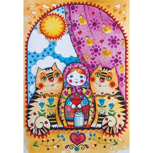 Anatolian (3606) - Oxana Zaika: "Matryoshka" - 500 pieces puzzle