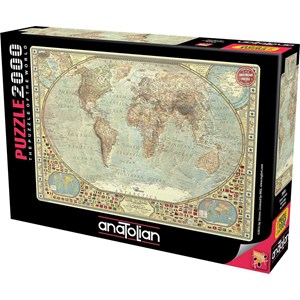 Anatolian (3935) - "World Map" - 2000 pieces puzzle