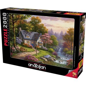 Anatolian (3940) - Sung Kim: "Stonybrook Falls Cottage" - 2000 pieces puzzle