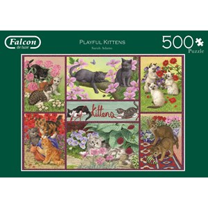 Falcon (11211) - Sarah Adams: "Playful Kittens" - 500 pieces puzzle