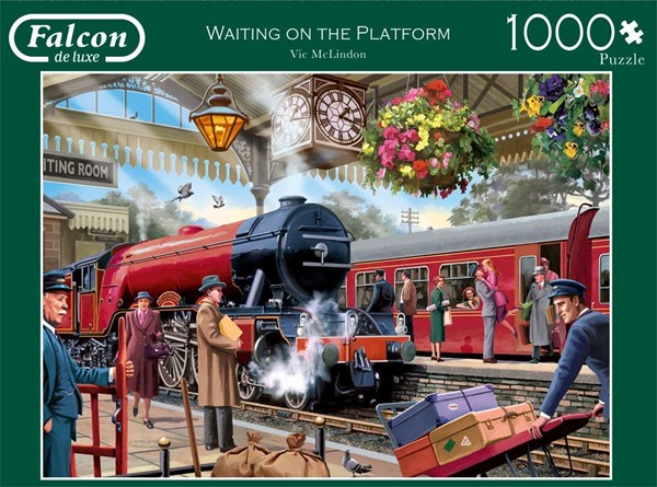 Falcon (11250) - Victor McLindon: "Waiting on the Platform" - 1000 pieces puzzle