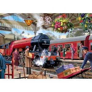 Falcon (11250) - Victor McLindon: "Waiting on the Platform" - 1000 pieces puzzle