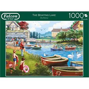 Falcon (11252) - Alla Badsar: "The Boating Lake" - 1000 pieces puzzle