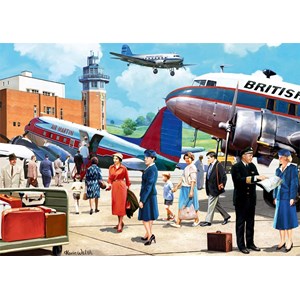 Falcon (11258) - Kevin Walsh: "Boarding The Douglas DC3" - 500 pieces puzzle