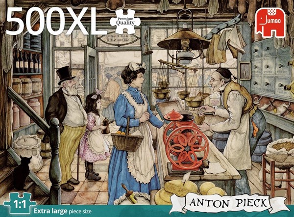 Jumbo (18599) - Anton Pieck: "The Grocer" - 500 pieces puzzle