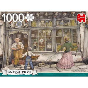 Jumbo (18826) - Anton Pieck: "The Clock Shop" - 1000 pieces puzzle