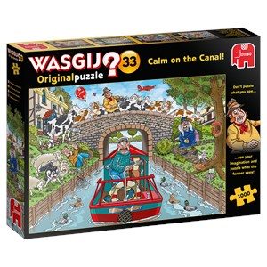 Jumbo (19173) - "Original 33, Calm on The Canal" - 1000 pieces puzzle
