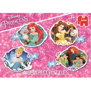 Jumbo (19461) - "Disney Princess" - 14 16 18 20 pieces puzzle