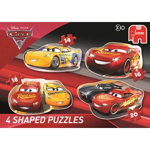 Jumbo (19617) - "Disney Cars 3" - 14 16 18 20 pieces puzzle