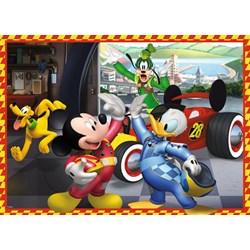 Jumbo (19673) - "Mickey Mouse and The Roadster Racers" - 50 pieces puzzle