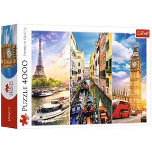 Trefl (45009) - "A Journey through Europe" - 4000 pieces puzzle