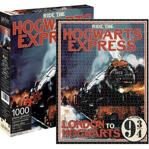 Aquarius (65280) - "Hogwarts Express" - 1000 pieces puzzle