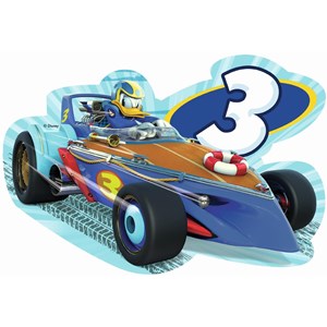 Jumbo (19671) - "Disney, Mickey and the Roadster Racers" - 14 16 18 20 pieces puzzle